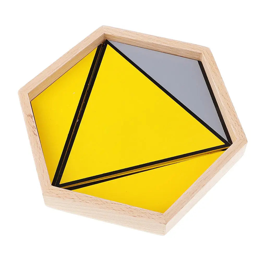 Montessori Constructor Triangle Building Maths Educational Game Set for Kids