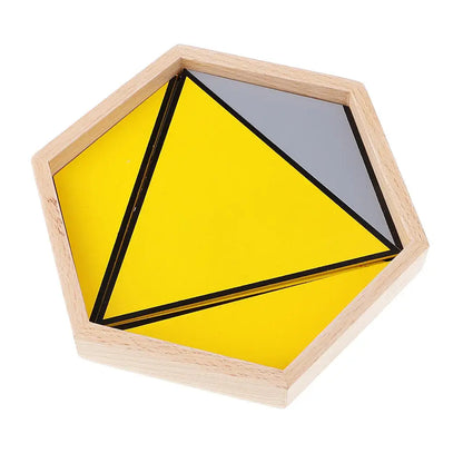 Montessori Constructor Triangle Building Maths Educational Game Set for Kids