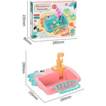 Kitchen Sink Toys Kitchen Toys for Kids with Tableware Accessories Vegetable Fruit Fishing Games for Toddlers Kids Kitchen Play