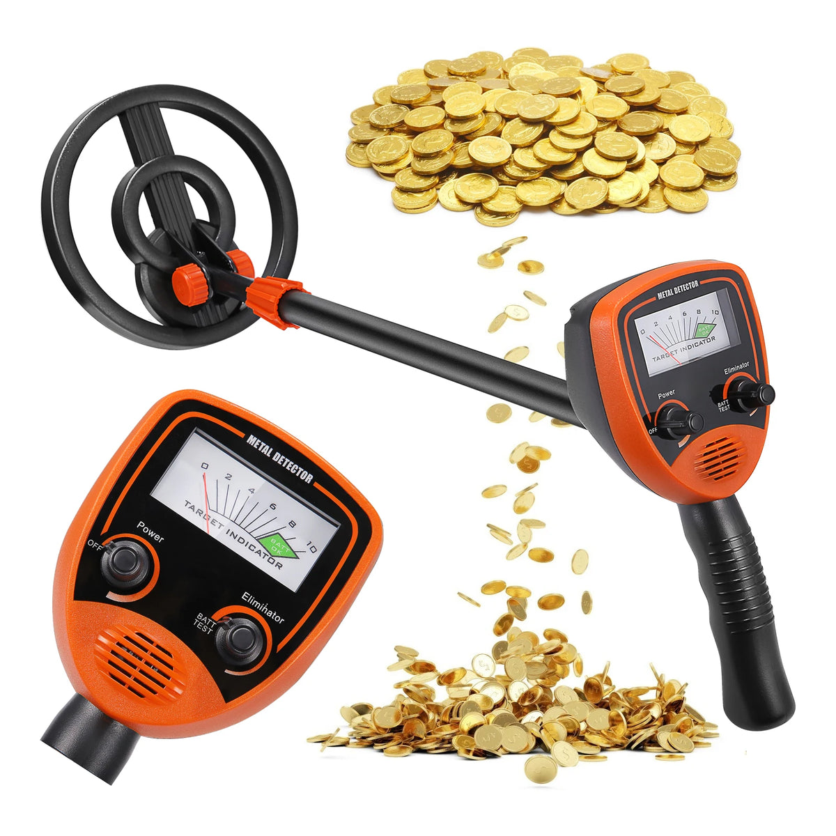 Kids Handheld Metal Detector Outdoor Toys Educational Treasure Finder Best Gift Location