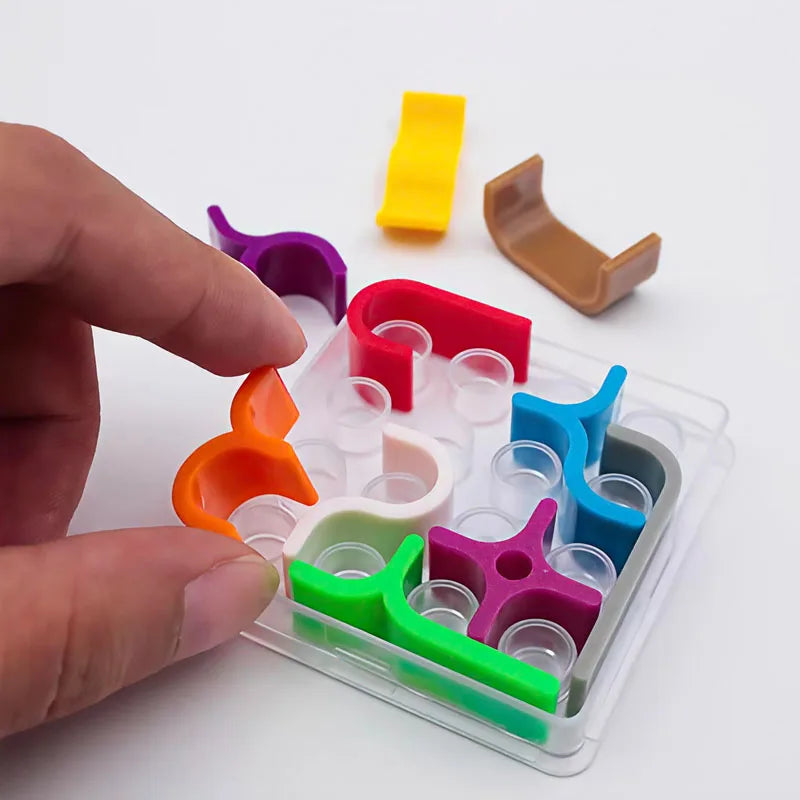 Creative Crazy Curves Puzzle Geometric Line Matrix IQ Challenges Logical Thinking Brain Teaser Toys Kids Educational Best Gifts