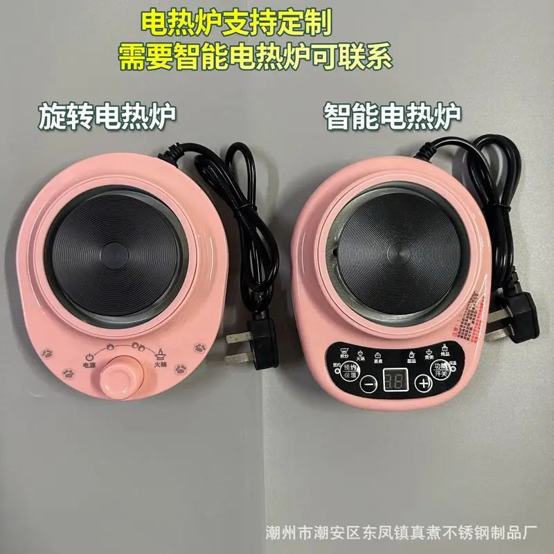 Wholesale Mini Electric Cooktop Kids Real Cooking Pretend Play Kitchen Toy Full Set With US UK EU Plug For Girls Role Play Game