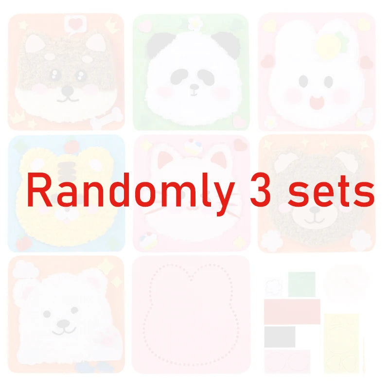 First Sewing Kit for Beginner Kids Arts Crafts DIY Embroidery Projects Animal Dolls Set Gift for Girls Boys Learn to Sew Felt Cr