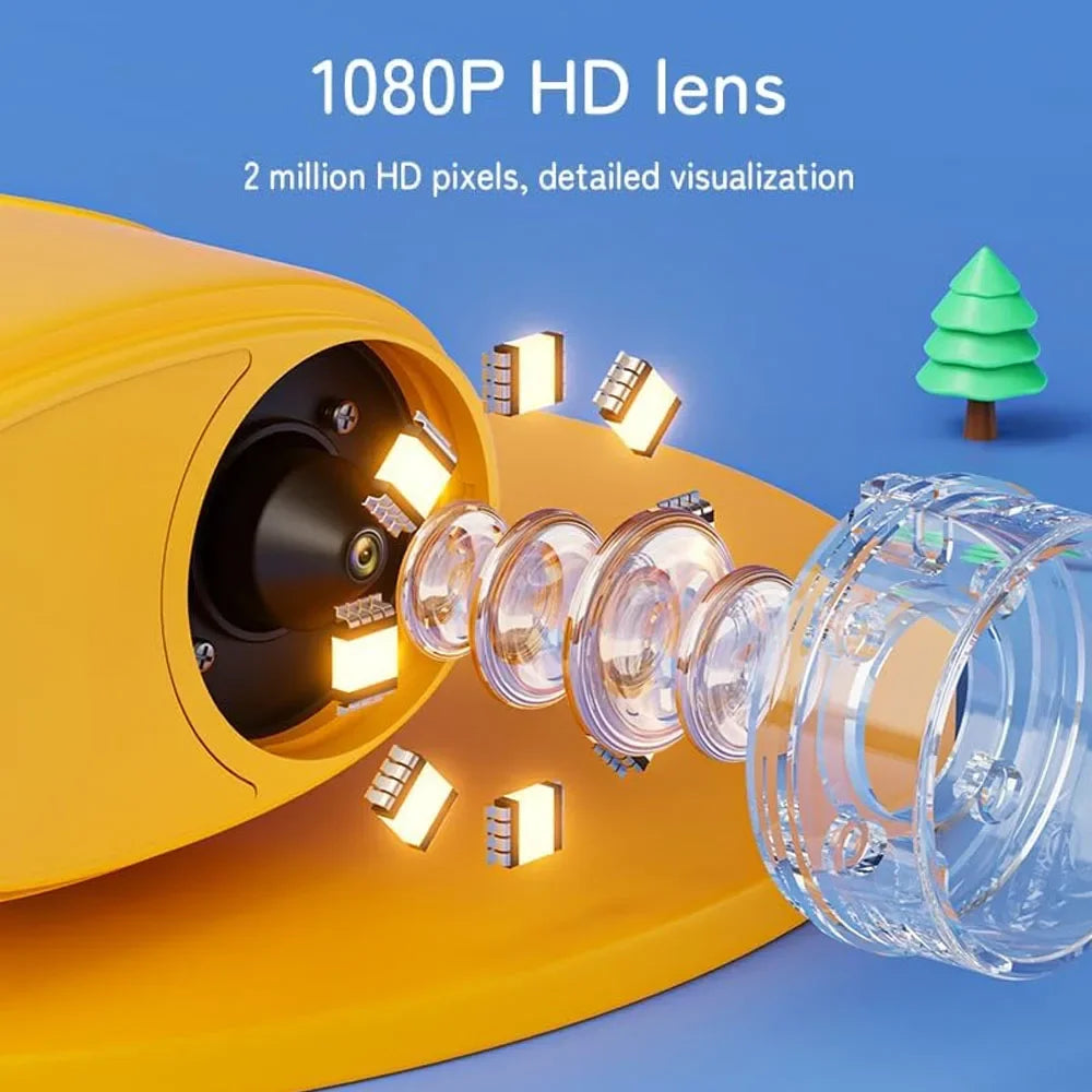 Digital Microscope for Kids 1000X Handheld 4K 2.0" Screen Handheld Rechargeable Mini Pocket Educational Science Toy for Children
