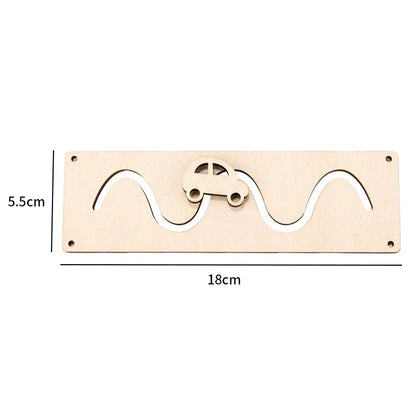 Kindergarten Montessori Busy Board  Accessories Caterpillar Gear LED Lamp Bell Roller Counting Bead Wall Toy Educational Toy