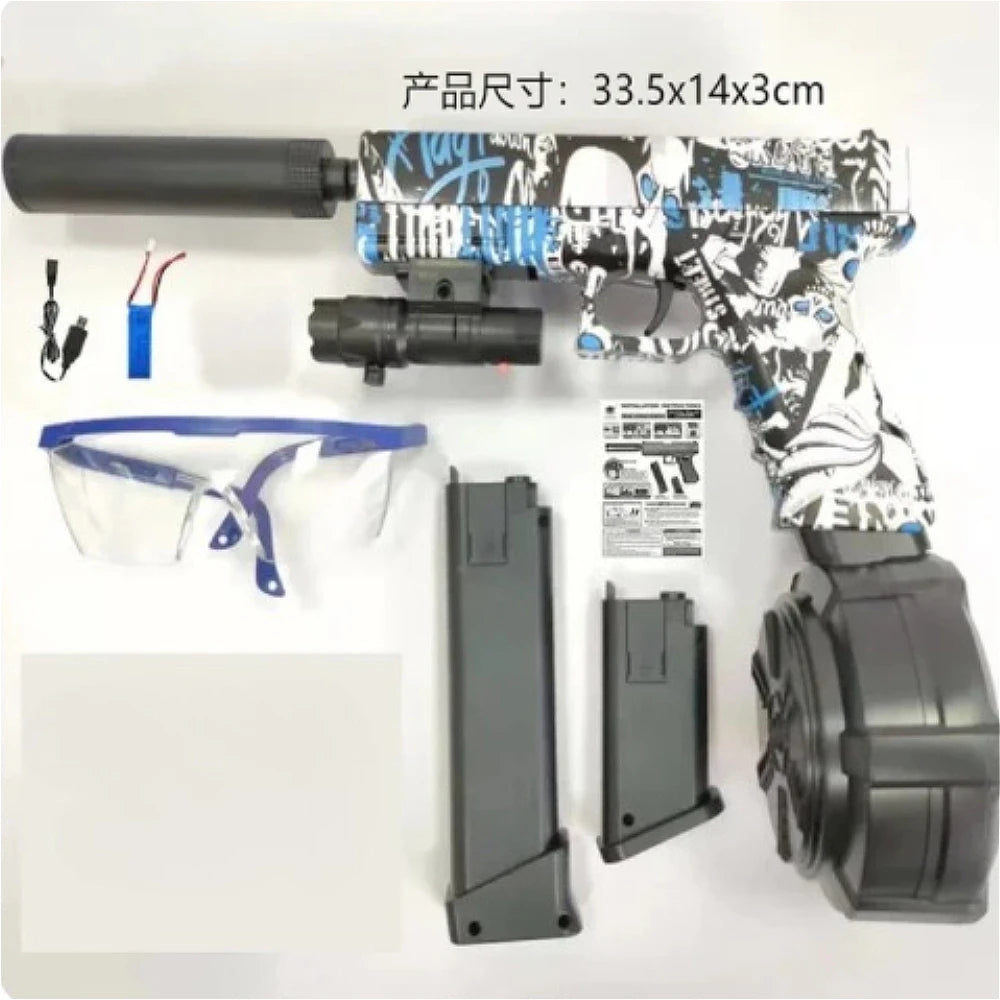 Kids & Adults Outdoor Game Toy, Play Blaster with Dual Magazines and Accessories