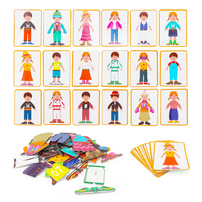Kids Intelligent 3D Jigsaw Toys Magnetic Puzzle Book Brain Training Games Montessori Educational Toys for Xmas Toys Kids Gifts