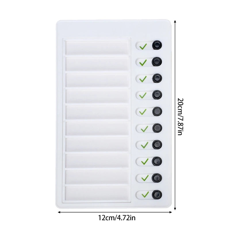 Daily Routine Chart For Kids Reusable Time Management Board Visual Schedule Board Daily Chore Checklist Board 12x20cm