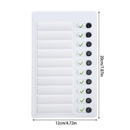 Daily Routine Chart For Kids Reusable Time Management Board Visual Schedule Board Daily Chore Checklist Board 12x20cm