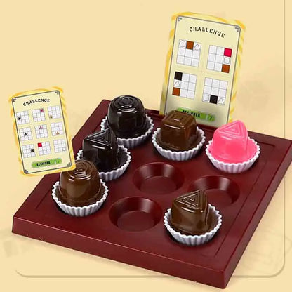 New Kids Chocolate Puzzle Board Game Parent-child Interactive Board Game Baby Montessori Early Learning Educational Toys Gifts