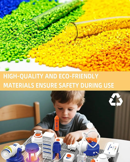Science STEM Kits for Kids, Electronics Exploration Kit, 66 Pcs DIY Circuit Parts, Over 1200+ Projects, STEM Educational Toy Gif