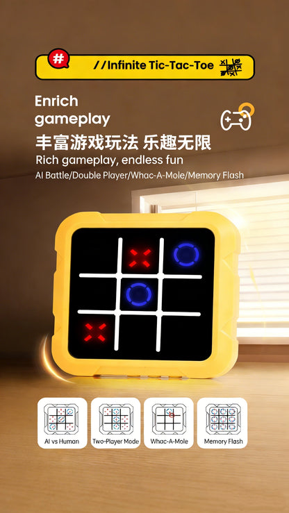 Electronic Chessboard Tic Tac Toe Multifunctional Children's Education Strategy Toy Parent-Child Fun Interactive Brain Game