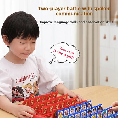 Cross-Border Guess Who Am I Board Game Kids Parent-Child Interactive Educational Logical Thinking Intellectual Desktop Card Toy