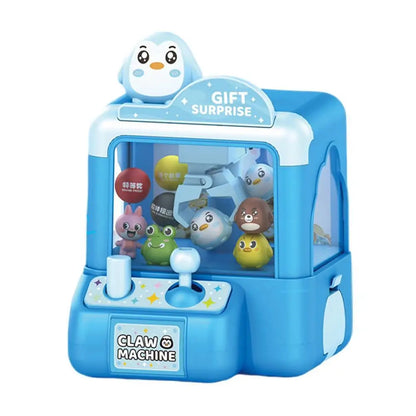 Mini Cartoon Claw Machine For Kids Desktop Grab Candy Toy Parent Child Interactive Game Home Play Birthday Holiday Surprise Gift