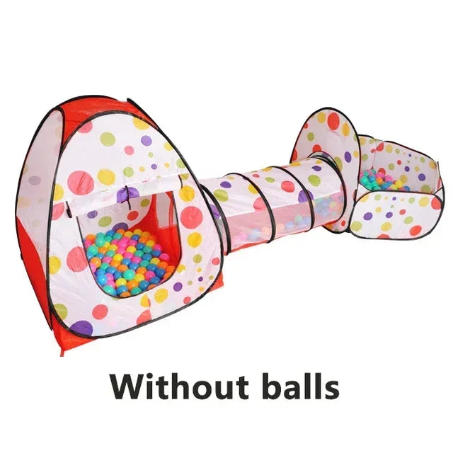 Portable 3 In 1 Kids Play Set Tent Ball Pit Crawling Tunnel Ball Pool Playpen Yard Room Indoor Playground Gift Toy For Children