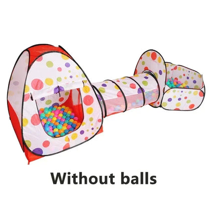 Portable 3 In 1 Kids Play Set Tent Ball Pit Crawling Tunnel Ball Pool Playpen Yard Room Indoor Playground Gift Toy For Children