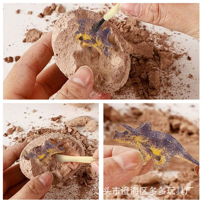 Dinosaur Egg Excavation Dig Kit for Kids STEM Learning Toy Realistic Dinosaur Model Educational DIY Science Activity