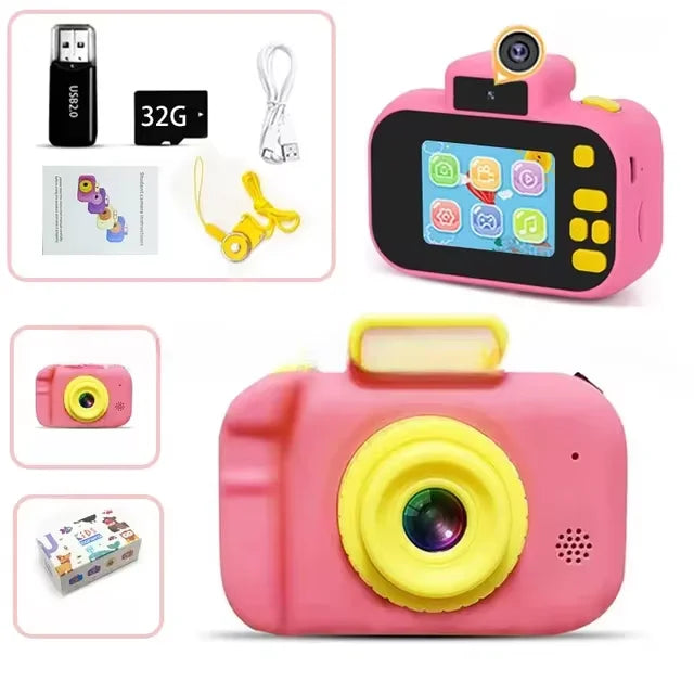 Children Camera 4000W Pixels 1080P HD Screen Dual Cameras Kids Electric Toys For Baby Camara Foto Infantil Children's Gifts