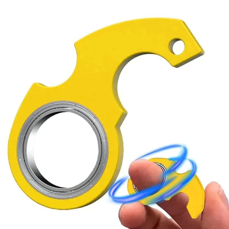 Creative Keychain Fidget Spinner Stress Relief Toys For Anxiety Autism ADHD EDC Cool Stuff For Teens Adults Kids Great Gifts