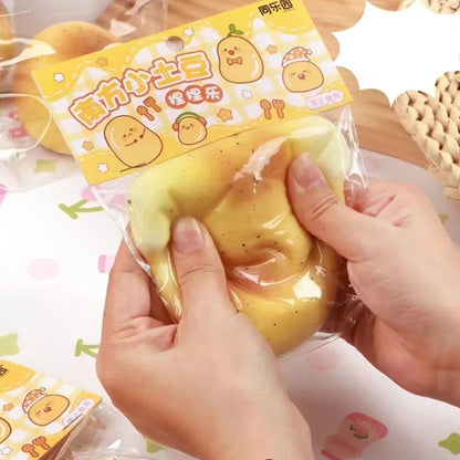 Creativity Funny Simulation Potato Kneading Toy Slow Rebound Ins Small Fresh Pinch Children Decompression Toys Hand Relax Gifts