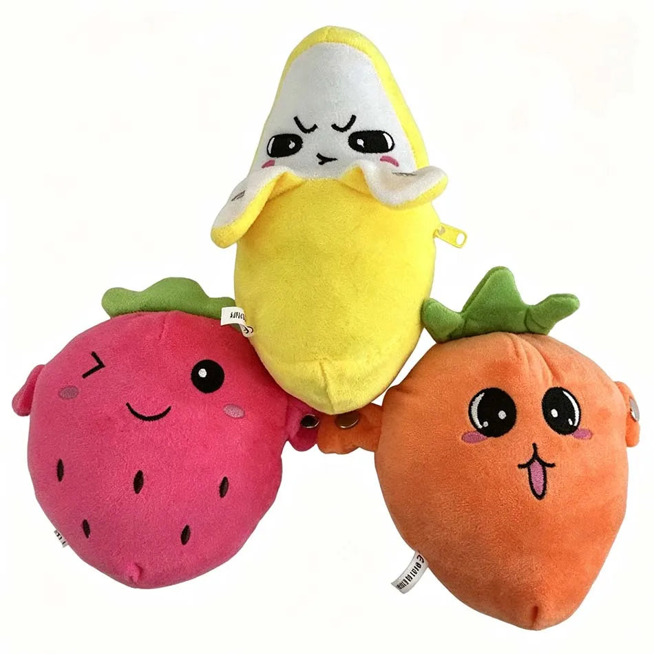 Kids Banana Fruit Induction Beat Toy Creative Music Dolls Kawaii Parent-child Toys Sensory Party Game Collectible Toy