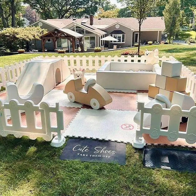 Brown Toddler Soft Play Playground Area Equipment Custom Birthday Party Commercial Rental Indoor Commercial Kids Soft Play Sets