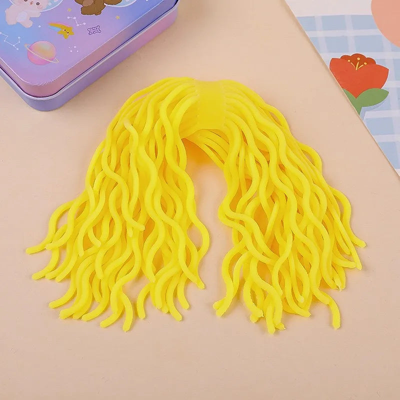 Kids Autism Vent Toys Sensory Toys Stress Relief Tpr Soft Rubber Lala Le Creative Decompression Spaghetti Coloured Stretchy Rope