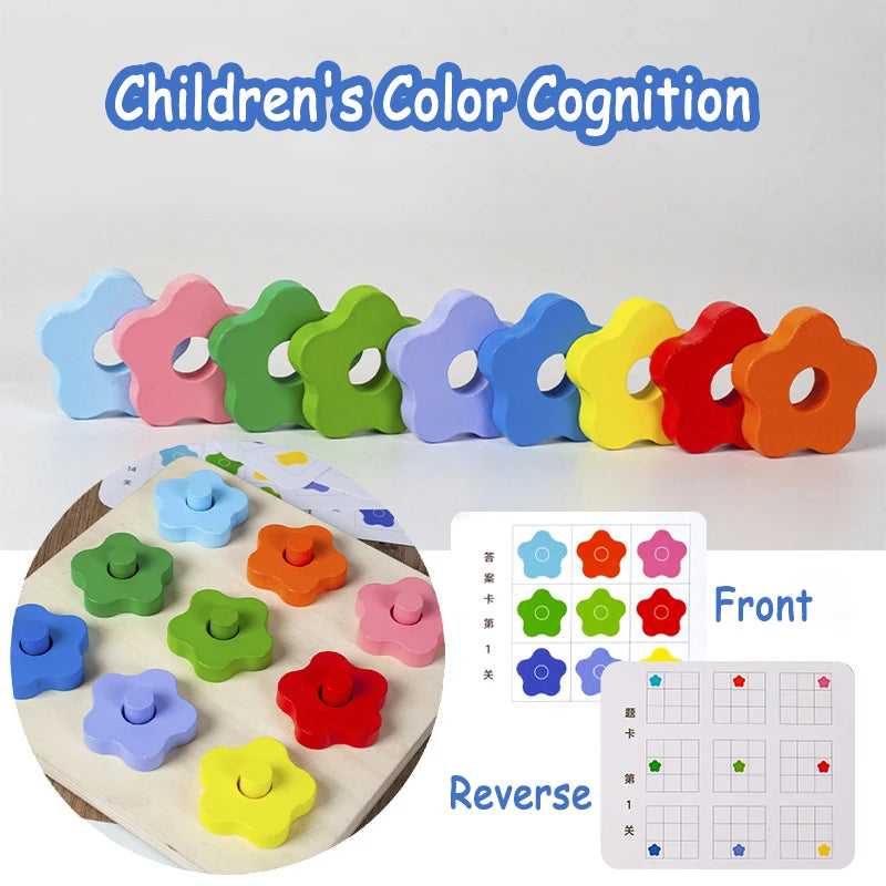 Montessori Sensory Play Color Matching Children Early Education Learning Board Games Logical Thinking Training Educational Toys