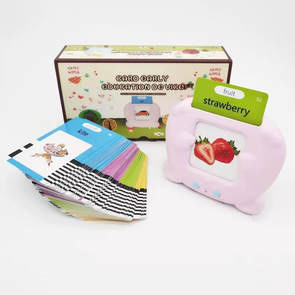 Early Educational Electronic Cards Book Language Learning 224 Objects English Flashcards Animals 112 Cards Talking Flash Cards