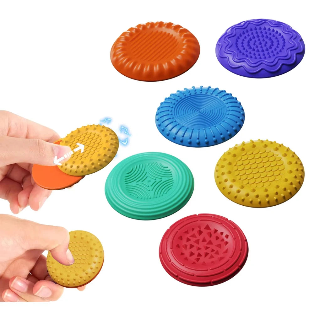 Magnetic Fidget Toys for Adults -Textured Sensory Toys for Autism Anxiety Relief Stress Fidget Silicone Sliders