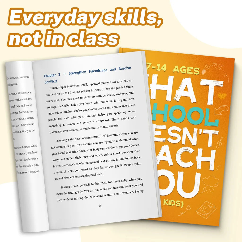 What School Doesn’t Teach You — Life Skills & Emotional Intelligence Guide for Children | Build Confidence, Independence