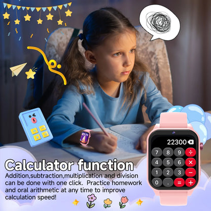 Kids Smart Learning Watch with Educational Games, Camera & Music Player - Touch Screen Kids Tablet for & Ages 3+, Pedometer