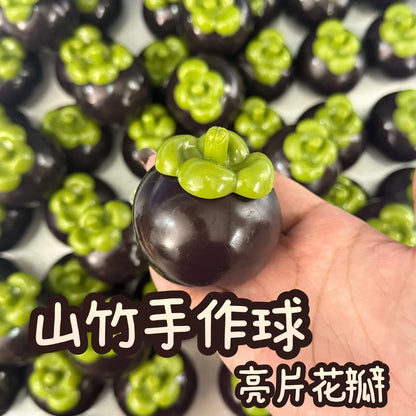 Creative Mangosteen Squishy Fidget Toy Building Block Filling No rebound Squeeze Toy ASMR Sensory Anti Stress Toys for Adults