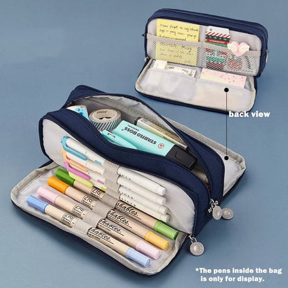 Creative Pencil Case Cute Boy Girl Kawaii Pencil Cases Storage Kids Pen Bag Large Big Stationery Box School Students Supplies