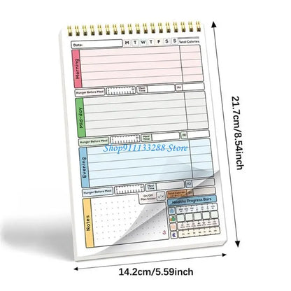 G88D A 5 Habits Planner Habits Trackers Notebook Daily Weekly Monthly Habits Trackers Discipline Calorie Planner Schedules