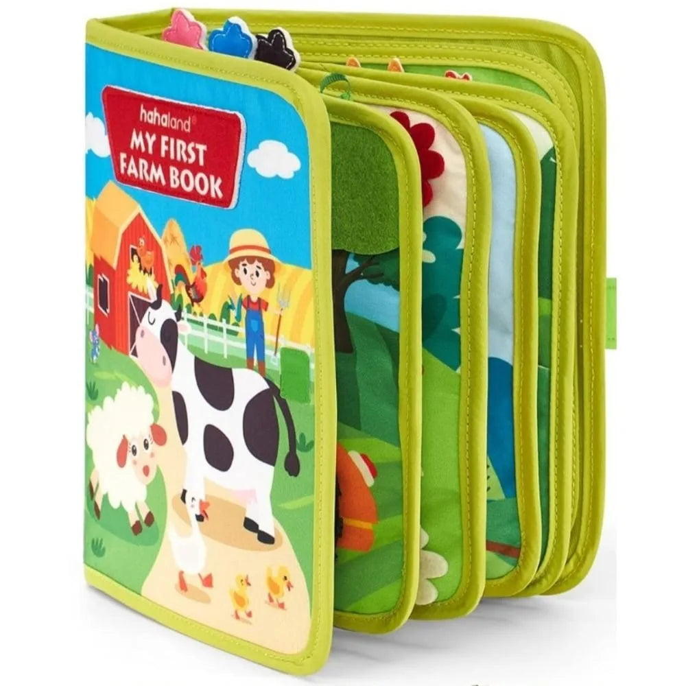 Farm Animal Story Montessori Toys Felt Life Skills Matching Early Education Felt Book Quiet Book Early Education