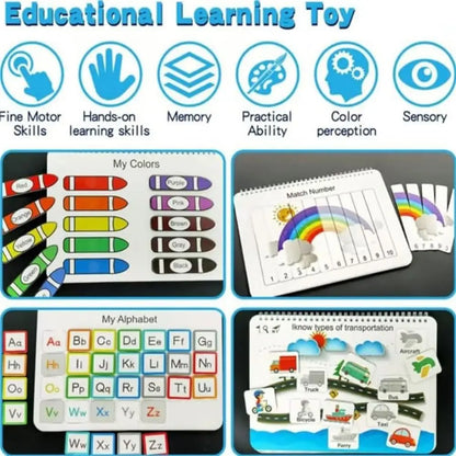 My Preschool Busy Book Preschool Learning Activities for Kids Education Workbook Activity Binder Learning Toys
