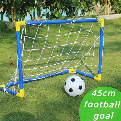 1Set Little Kids Indoor/Outdoor Durable Football Play Kit Premium Portable Soccer Goal Set Endless Hours of Fun and Playing Time