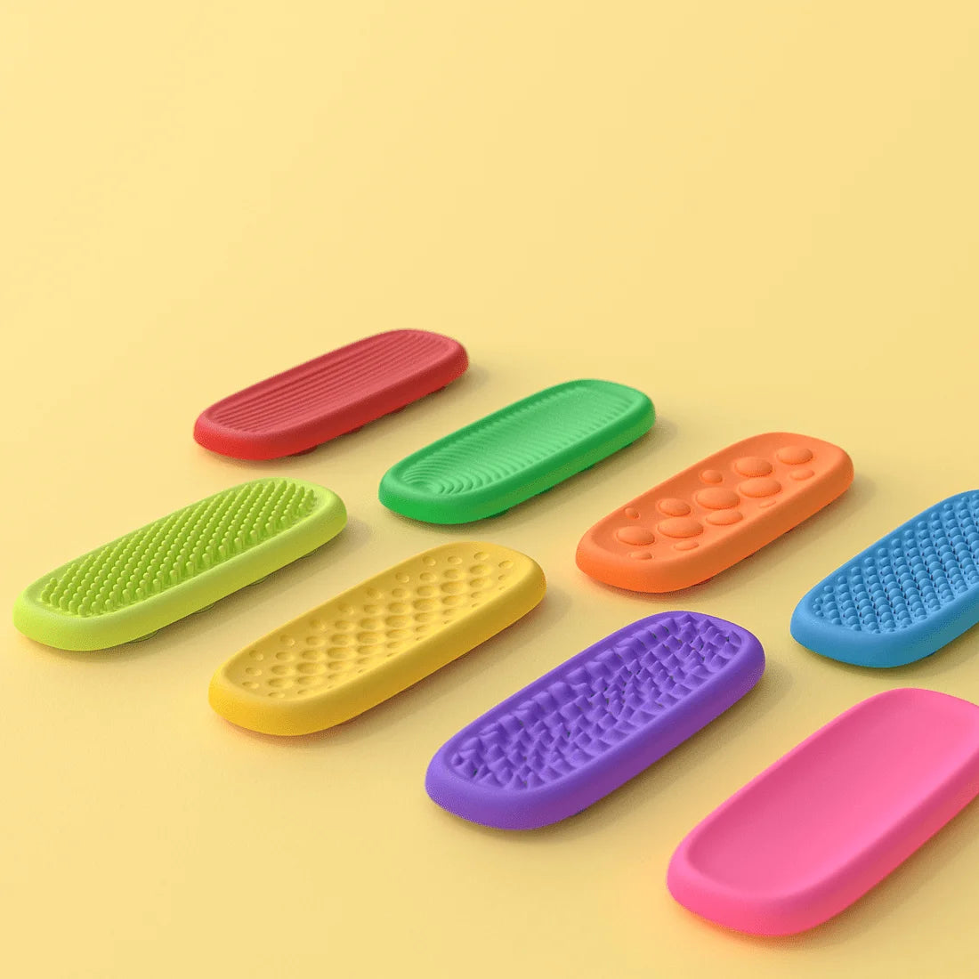 Silicone Sensory Strip Fidget Toys Kids Autism Decompression Calming Fidgeting Toy Adults Stress Desk Anxiety Relief Sensory Toy