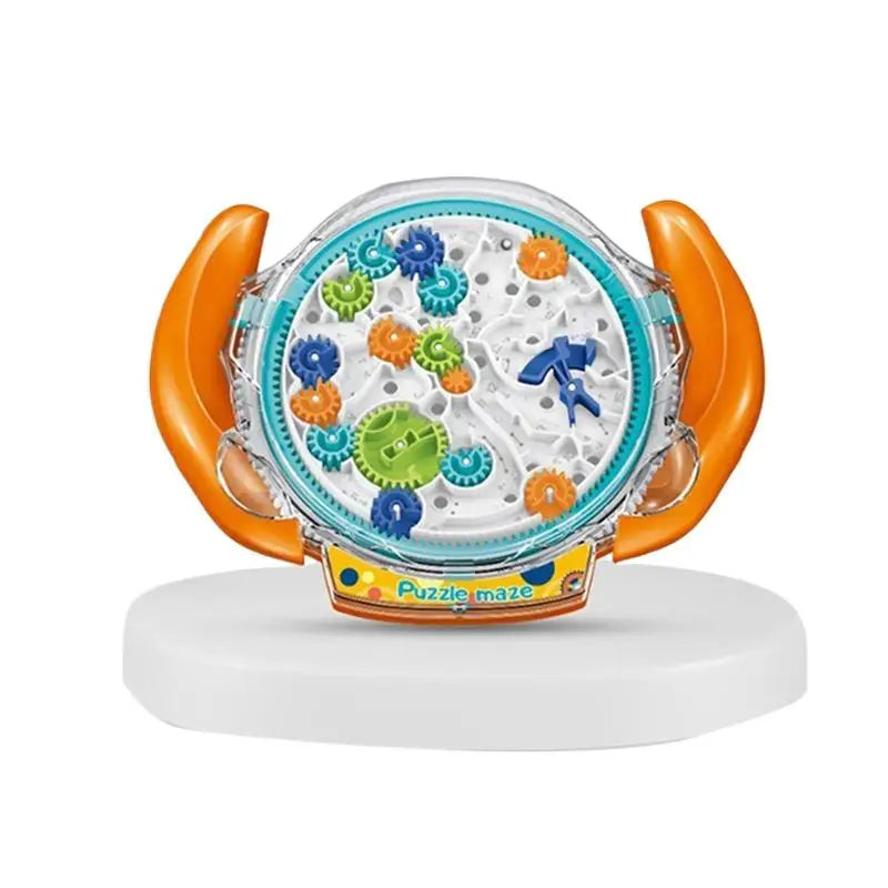 Creative 3D Puzzle Funny Gear Labyrinth Disk Gear Balance Ball Maze Wheel Dish IQ Puzzle Educational ABS Toys For Kids