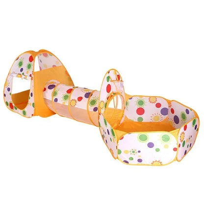 Portable 3 In 1 Kids Play Set Tent Ball Pit Crawling Tunnel Ball Pool Playpen Yard Room Indoor Playground Gift Toy For Children