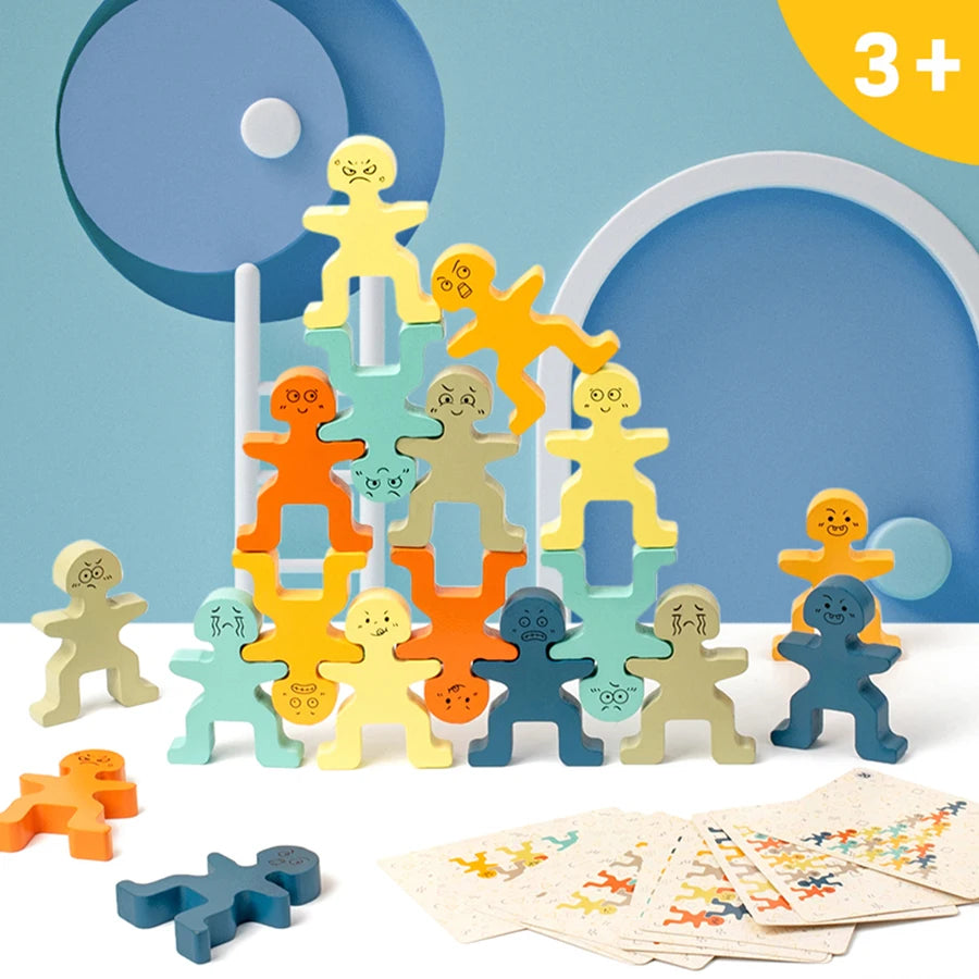 Early educatio Children Education building Block Toy Wooden Balance Blocks Toy brand high quality kids  Exercise hands-on skills