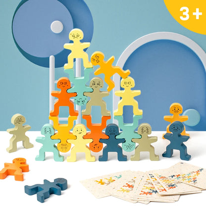 Early educatio Children Education building Block Toy Wooden Balance Blocks Toy brand high quality kids  Exercise hands-on skills
