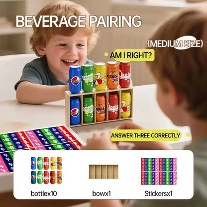 Learning Children's early childhood education guess fun drink color pair toy memory training parent-child interactive board game