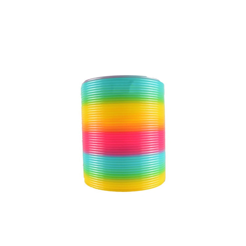 Color Magic Bounce Toys Board Games for Children Anti-stress Magic Ring Spring Rainbow Board Game Kids Creative Funny Gifts