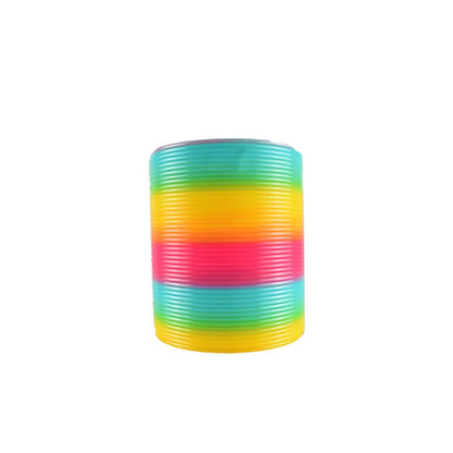 Color Magic Bounce Toys Board Games for Children Anti-stress Magic Ring Spring Rainbow Board Game Kids Creative Funny Gifts