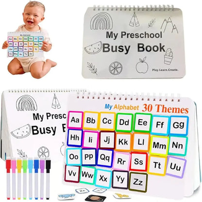 My Preschool Busy Book Preschool Learning Activities for Kids Education Workbook Activity Binder Learning Toys