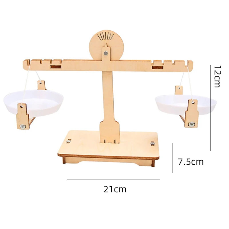 Montessori Educational DIY Wooden Balance Scale Math Learning Game Board Toy for Addition And Subtraction Developmental Model