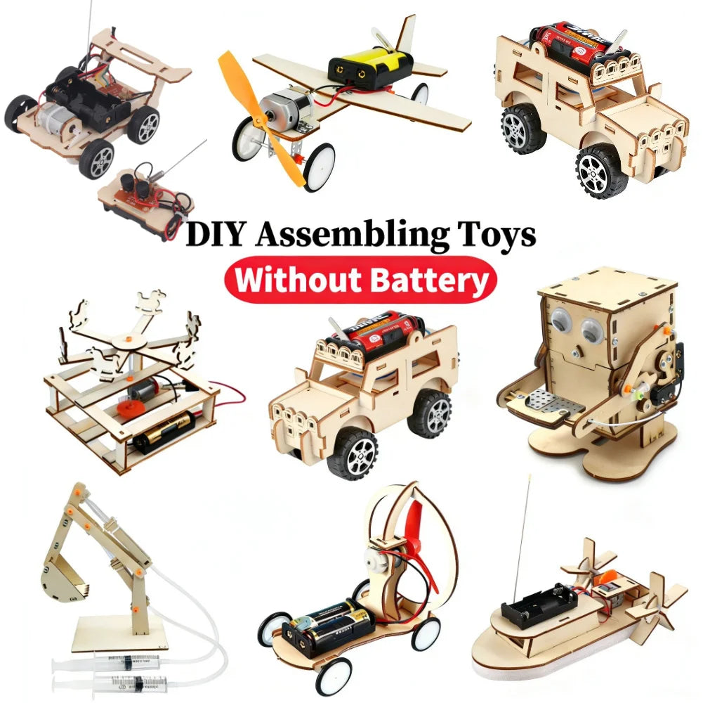 Stem Kits for Kids DIY Physical Scientific Experiments Circuit Kit ABS Electronic Components Children Educational Manual Toys