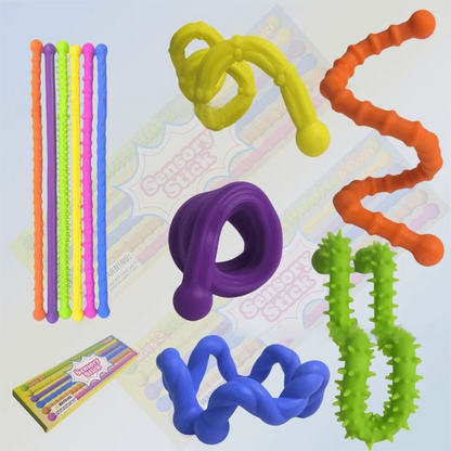 Textured Relaxation Toys Travel Activity Student Focus Sensory Sticks Autism Friendly Classroom Use Calming Sensory To